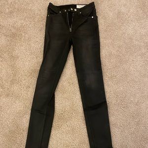 Rag & Bone Leather Coated Straight leg jeans - 25